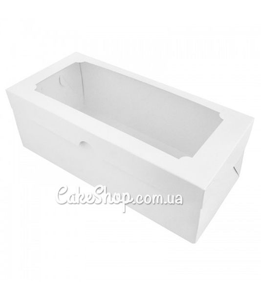 ⋗ Коробка для меренгового рулета Белая, 33х15х12 см купить в Украине ➛ CakeShop.com.ua, фото