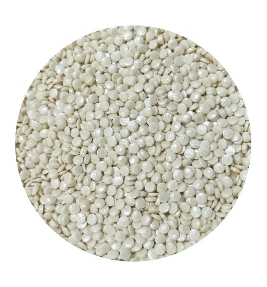 ⋗ Посыпка Конфетти мини белые перламутровые, 50 г купить в Украине ➛ CakeShop.com.ua, фото