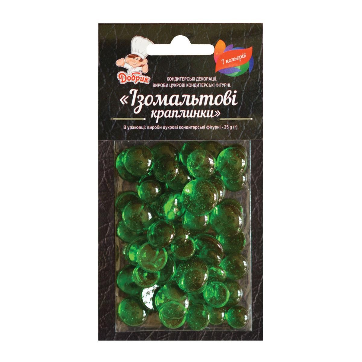 ⋗ Ізомальтові краплинки зелені купити в Україні ➛ CakeShop.com.ua, фото