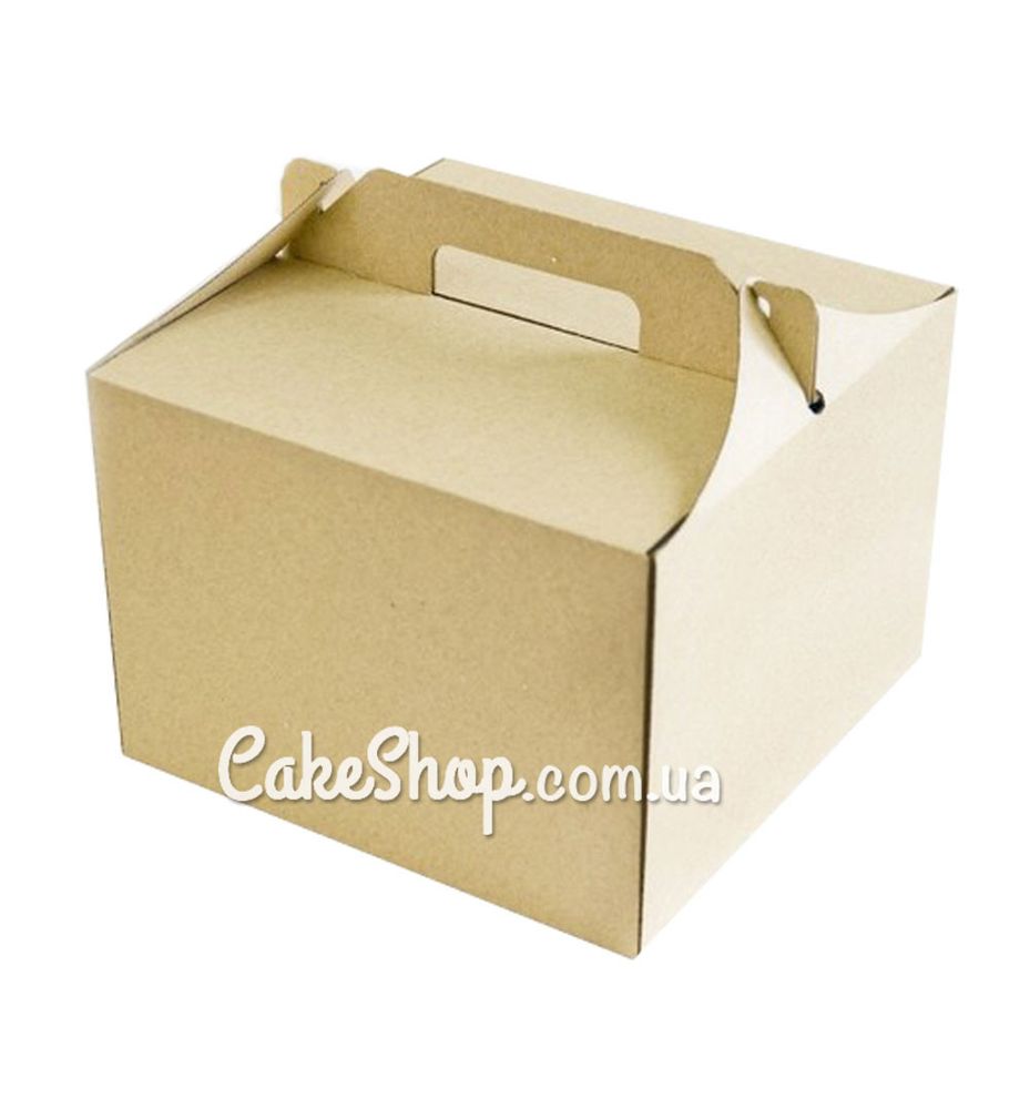 Коробка для торта Крафт, 25х25х18см - фото