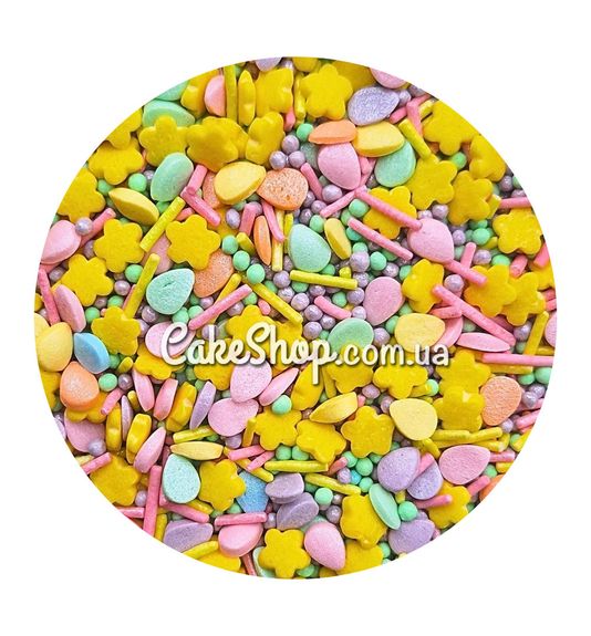⋗ Посыпка перламутровая Dobryk Пасха микс #4, 50 г купить в Украине ➛ CakeShop.com.ua, фото