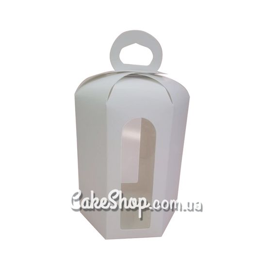 ⋗ Коробка для паски, пряникового будиночка Біла d-13 см, h-18 см купити в Україні ➛ CakeShop.com.ua, фото