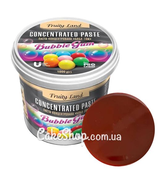 ⋗ Паста концентрированная Bubblefan (розовая жвачка) Fruityland, 1 кг купить в Украине ➛ CakeShop.com.ua, фото