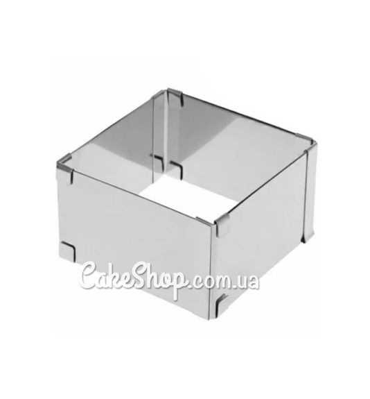 ⋗ Форма для сборки раздвижная Квадратная, высота 14 см купить в Украине ➛ CakeShop.com.ua, фото