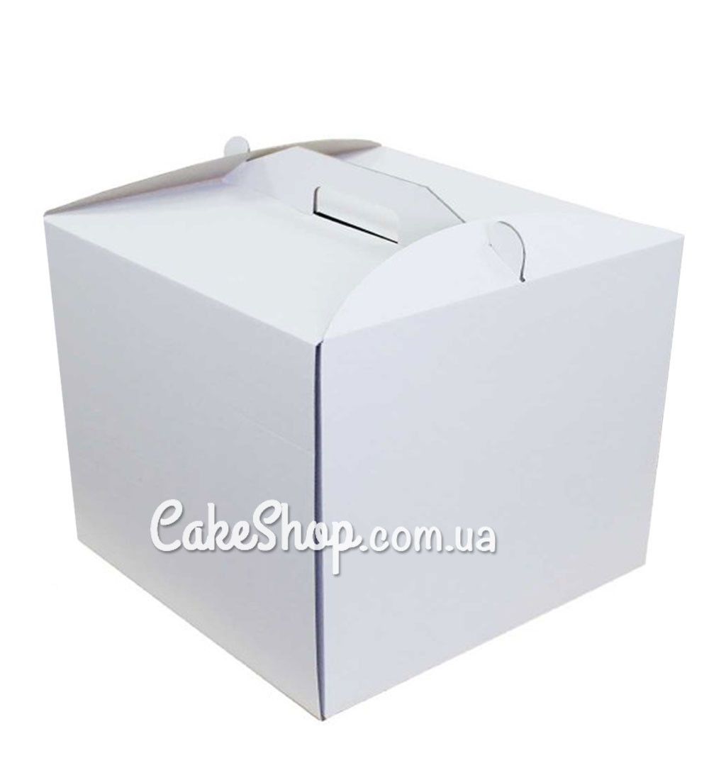⋗ Коробка для торта Біла, 35х35х35 см купити в Україні ➛ CakeShop.com.ua, фото