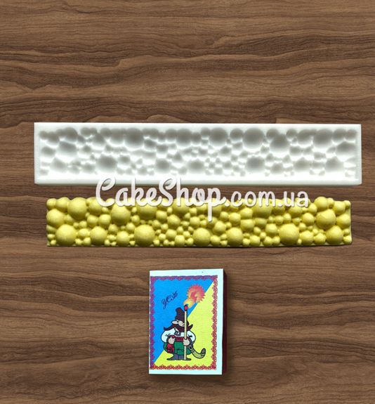 ⋗ Силіконовий молд Бордюр бульбашки 2 купити в Україні ➛ CakeShop.com.ua, фото