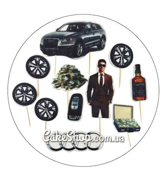 ⋗ Цукрові фігурки топери MAXI Ауді ТМ ДімК купити в Україні ➛ CakeShop.com.ua, фото