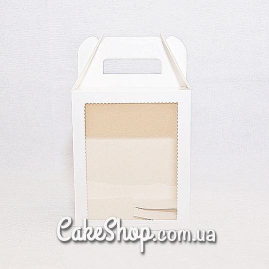 ⋗ Коробка для паски, пряничного домика 16,5х16,5х20 см,  Белая купить в Украине ➛ CakeShop.com.ua, фото