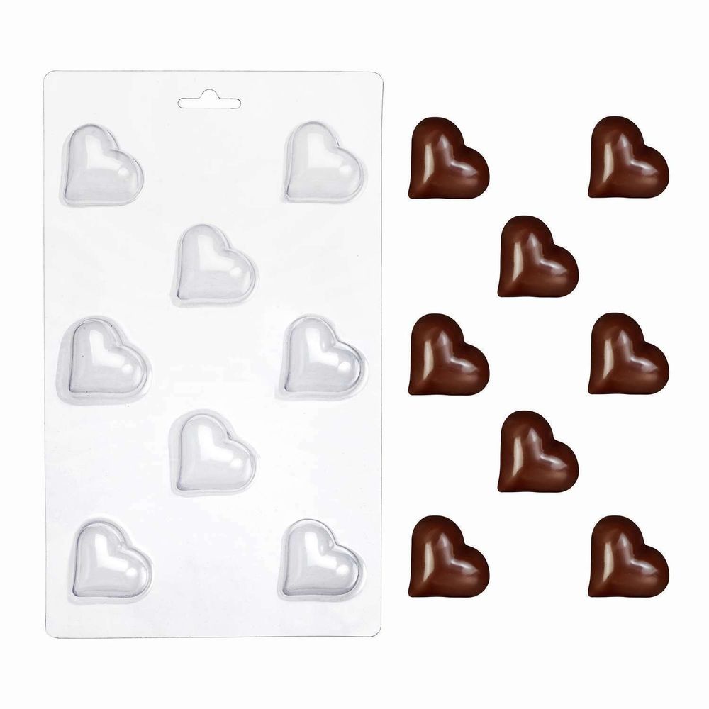 Пластиковая форма для шоколада Конфета Сердце - фото