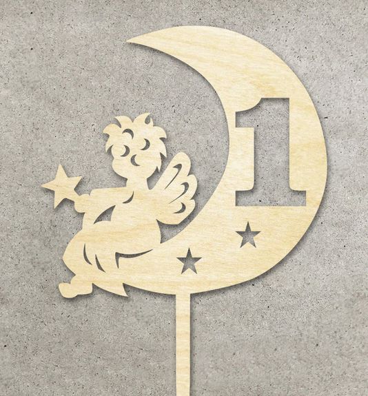 ⋗ Топпер Ангел деревянный купить в Украине ➛ CakeShop.com.ua, фото