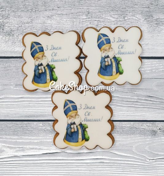 ⋗ Медово-имбирное печенье Новогоднее, 7х7 (продажа от 3 шт) купить в Украине ➛ CakeShop.com.ua, фото