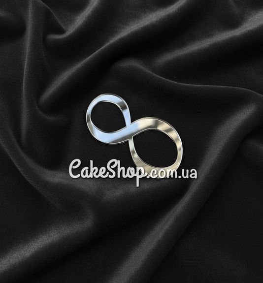 ⋗ Акриловий топпер DZ бічний цифра 8, срібло купити в Україні ➛ CakeShop.com.ua, фото