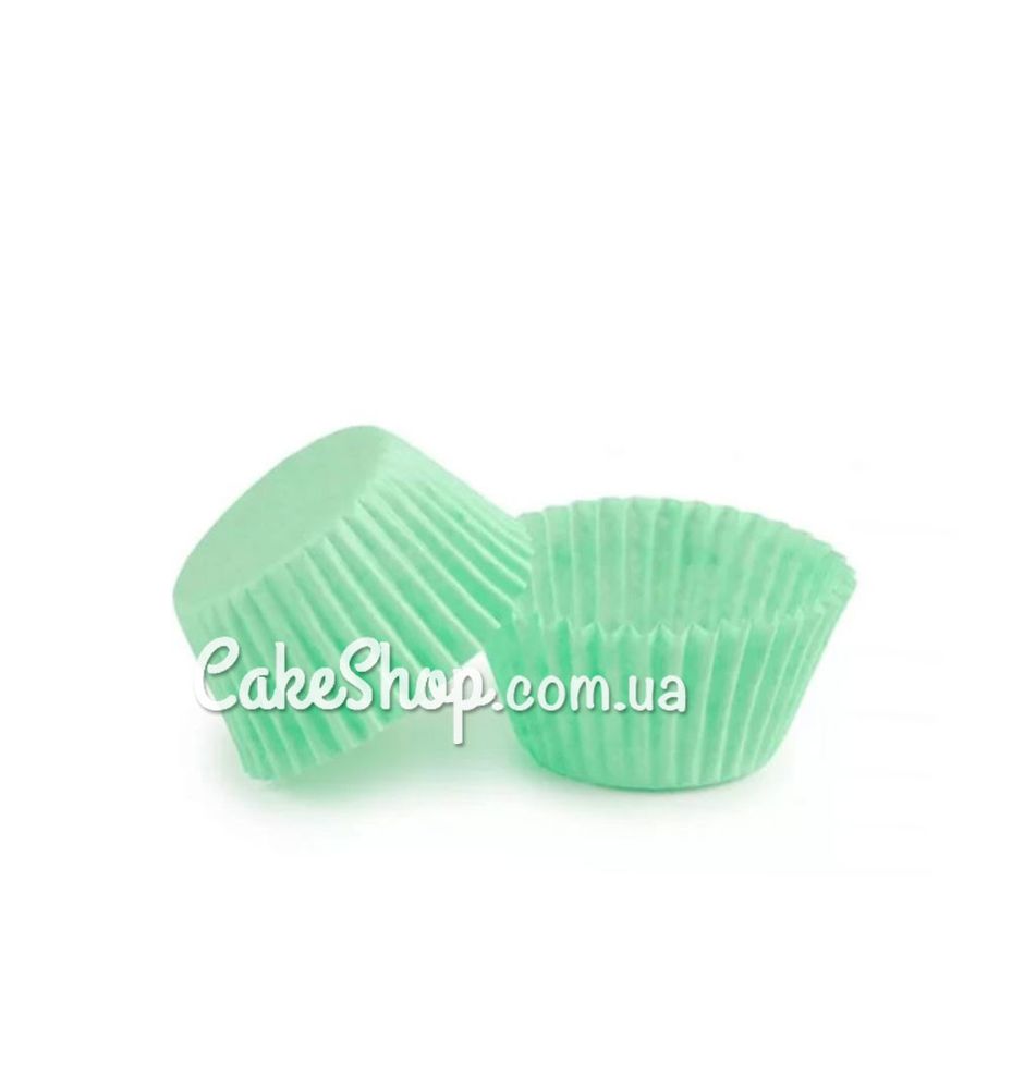 Бумажные формы для конфет и десертов 3х2, зеленые 50 шт - фото