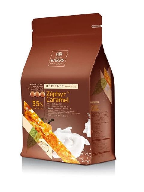 ⋗ Білий шоколад з карамеллю Cacao Barry ZÉPHYR CARAMEL 35%, 100г купити в Україні ➛ CakeShop.com.ua, фото