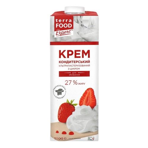 Крем кондитерский для взбивания Terra Food 27% - фото