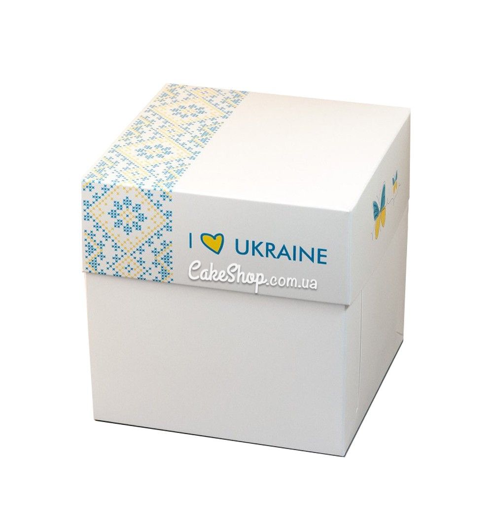 ⋗ Коробка для подарунків, бенто-торта Україна, 16х16х16 см купити в Україні ➛ CakeShop.com.ua, фото