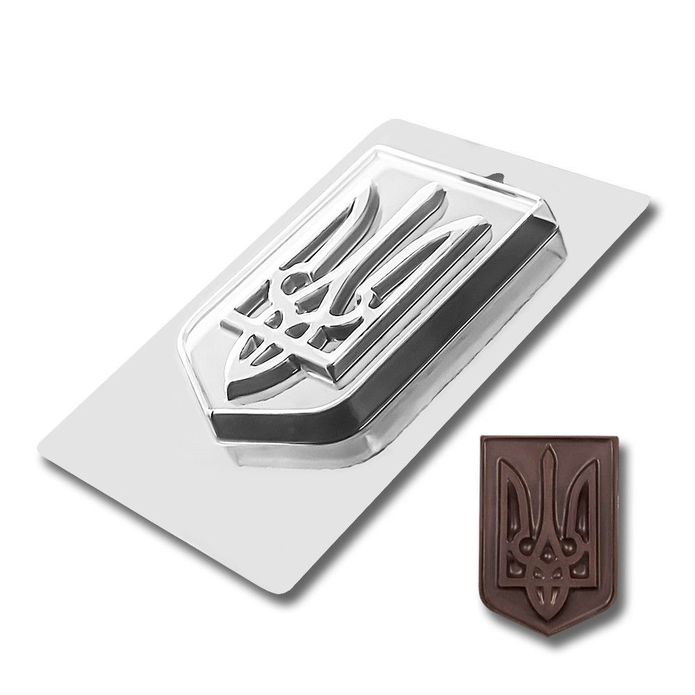 ⋗ Пластиковая форма для шоколада Герб Украины купить в Украине ➛ CakeShop.com.ua, фото