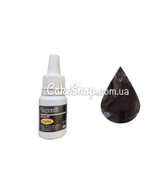 ⋗ Краситель гелевый Ириска водорастворимый Черный, 15 г купить в Украине ➛ CakeShop.com.ua, фото
