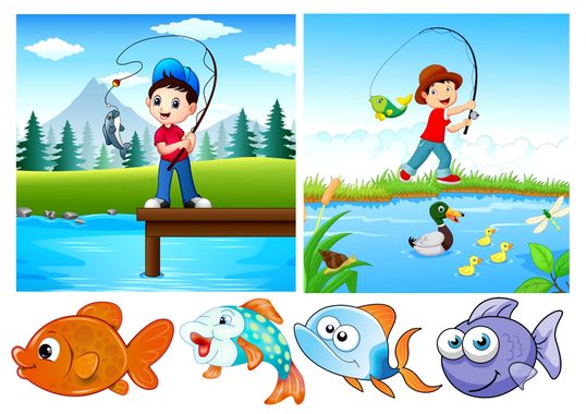 ⋗ Вафельная картинка Рыбалка 8 купить в Украине ➛ CakeShop.com.ua, фото