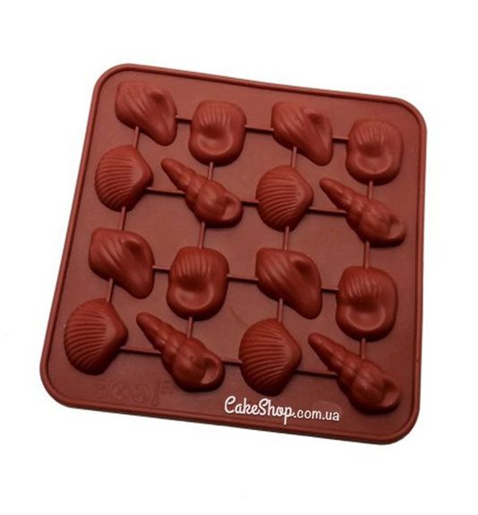 ⋗ Силіконова форма Морське асорті, 16 шт купити в Україні ➛ CakeShop.com.ua, фото