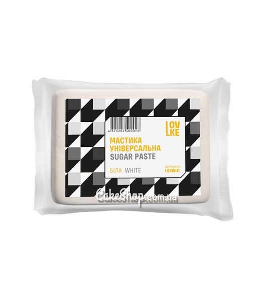 ⋗ Мастика Criamo для обтягування, Універсальна біла, 0,5 кг купити в Україні ➛ CakeShop.com.ua, фото