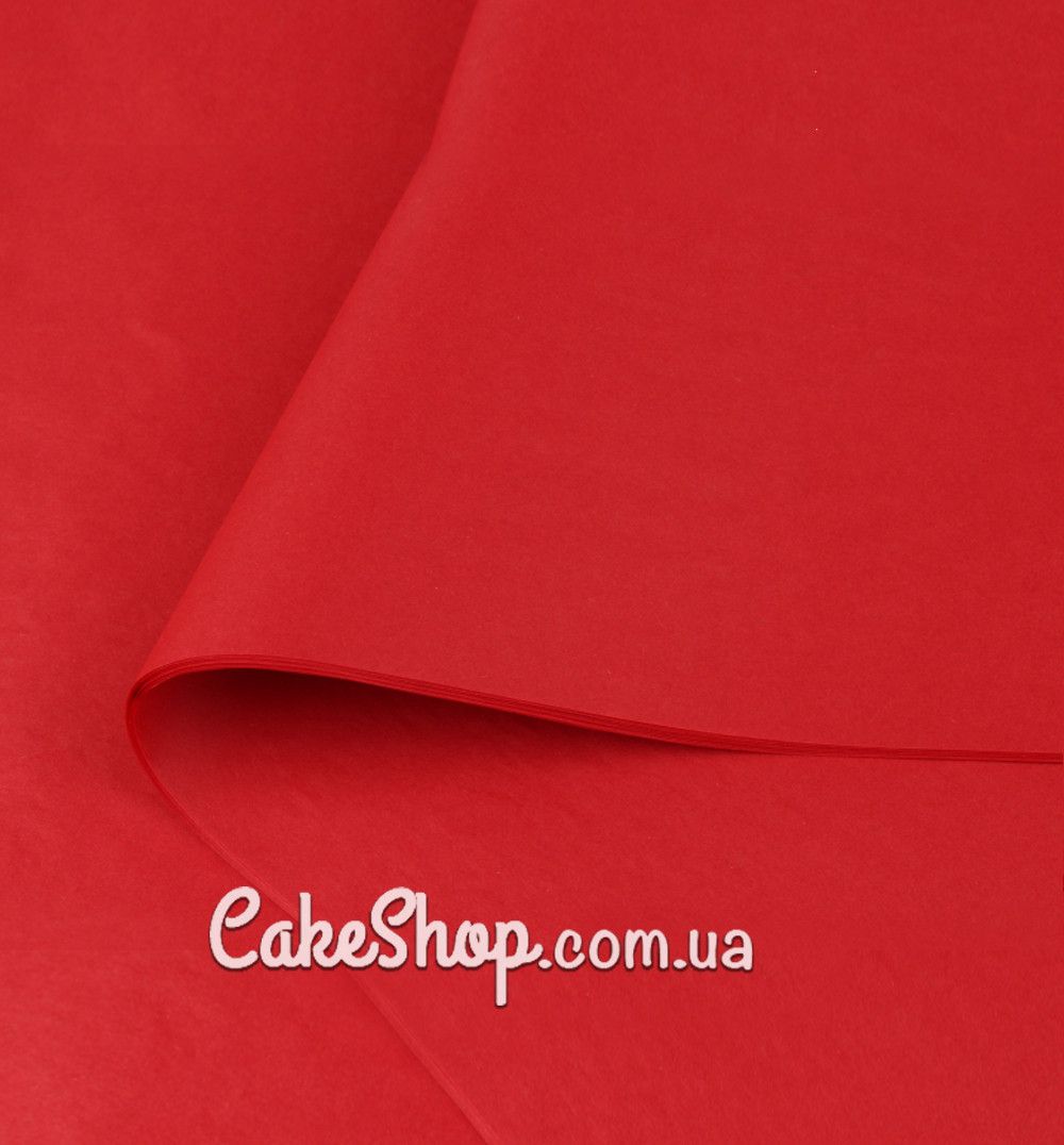 ⋗ Папір тішью LP червоний 28г/м, 10 аркушів купити в Україні ➛ CakeShop.com.ua, фото
