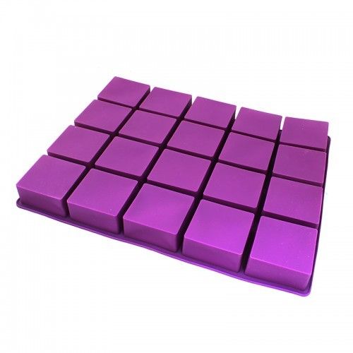 Силіконова форма Куб 20 штук - фото
