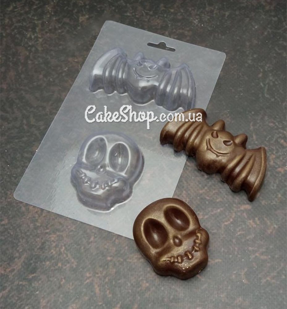 Пластиковая форма для шоколада Набор к Хэллоуину №3 - фото