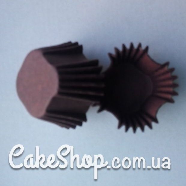 ⋗ Бумажные формы для конфет и десертов 3х3 см, коричневые 50 шт купить в Украине ➛ CakeShop.com.ua, фото