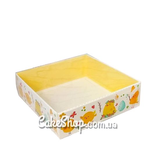 ⋗ Коробка для пряников с прозрачной пасхальной крышкой, 16х16х3,5 см. купить в Украине ➛ CakeShop.com.ua, фото