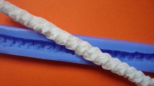 ⋗ Силіконовий молд В'язаний шнурок купити в Україні ➛ CakeShop.com.ua, фото