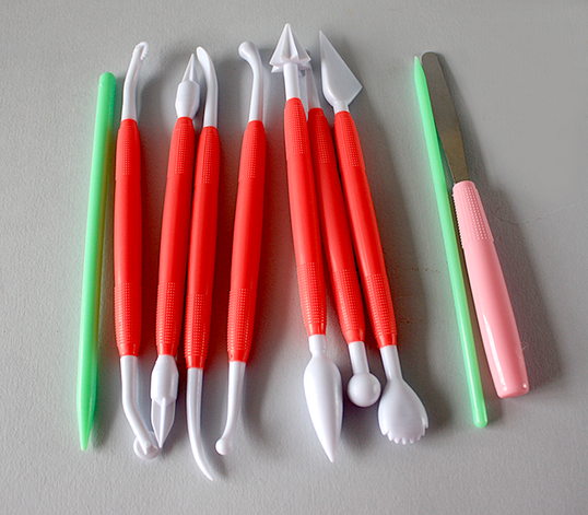 ⋗ Набір інструментів для роботи з мастикою, 10 предметів купити в Україні ➛ CakeShop.com.ua, фото