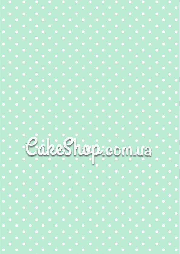 ⋗ Трансфер для меренги М'ята в горошок купити в Україні ➛ CakeShop.com.ua, фото