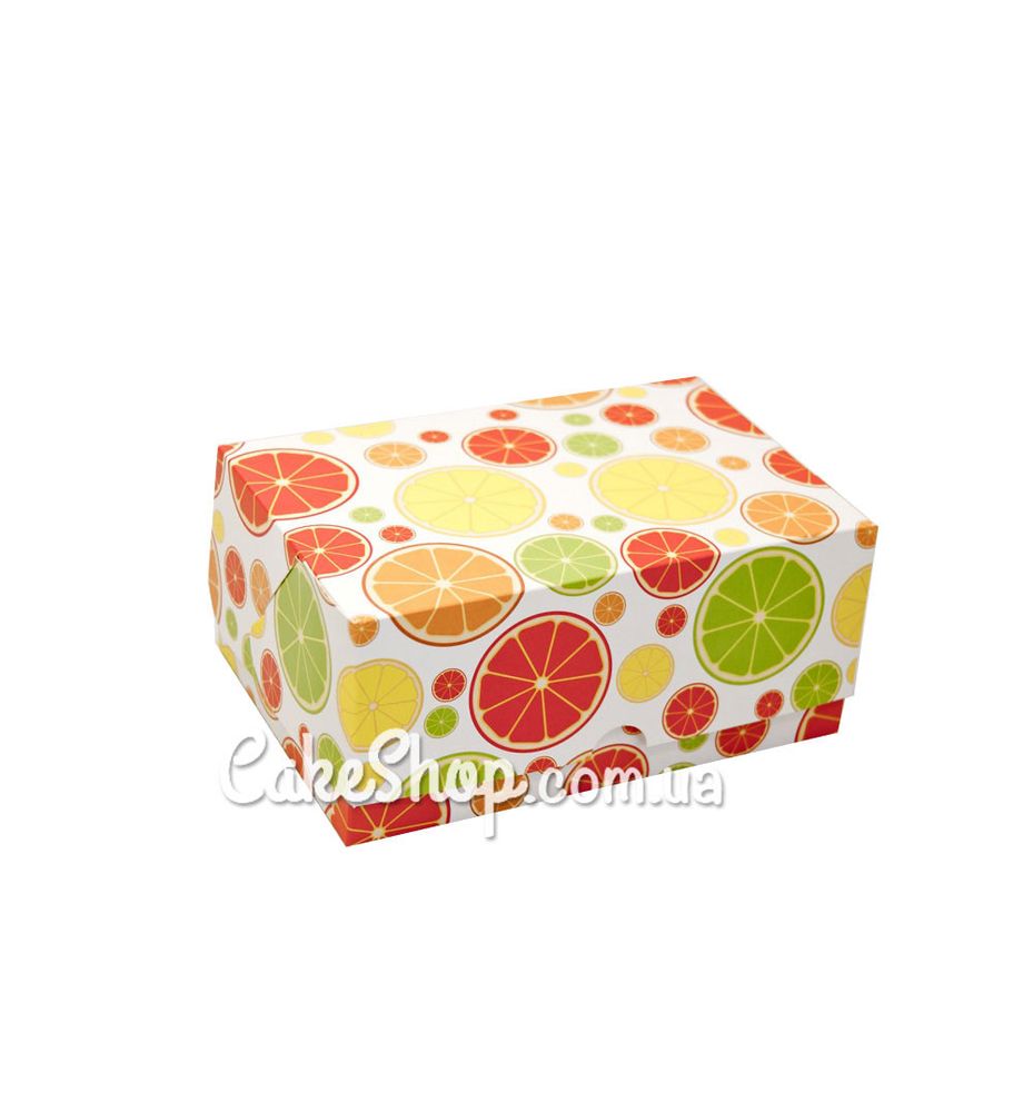 Коробка-контейнер для десертов Цитрус, 18х12х8 см - фото