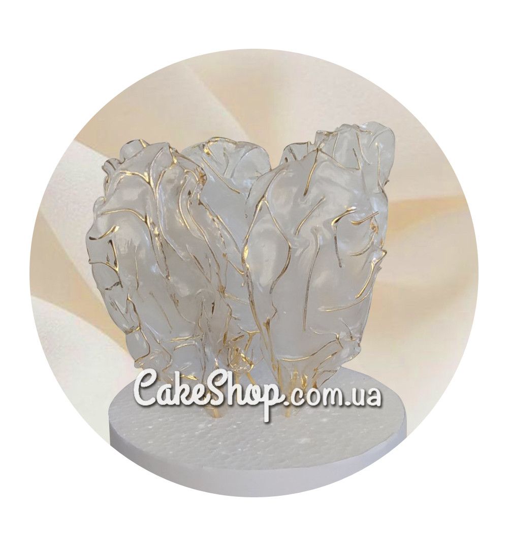 ⋗ Рисові Вітрила прозорі/золото ТМ KD купити в Україні ➛ CakeShop.com.ua, фото