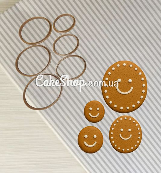 ⋗ Набір пластикових вирубок Овал, 6 шт купити в Україні ➛ CakeShop.com.ua, фото
