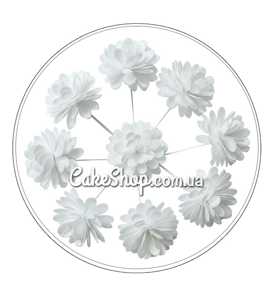 Вафельный цветок Хризантема 9 шт ТМ Сладо - фото