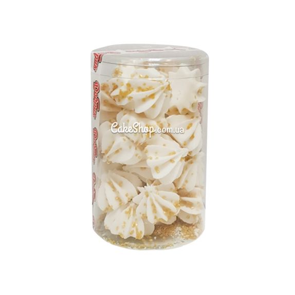 ⋗ Безе в тубусе Белое с золотом Добрык купить в Украине ➛ CakeShop.com.ua, фото