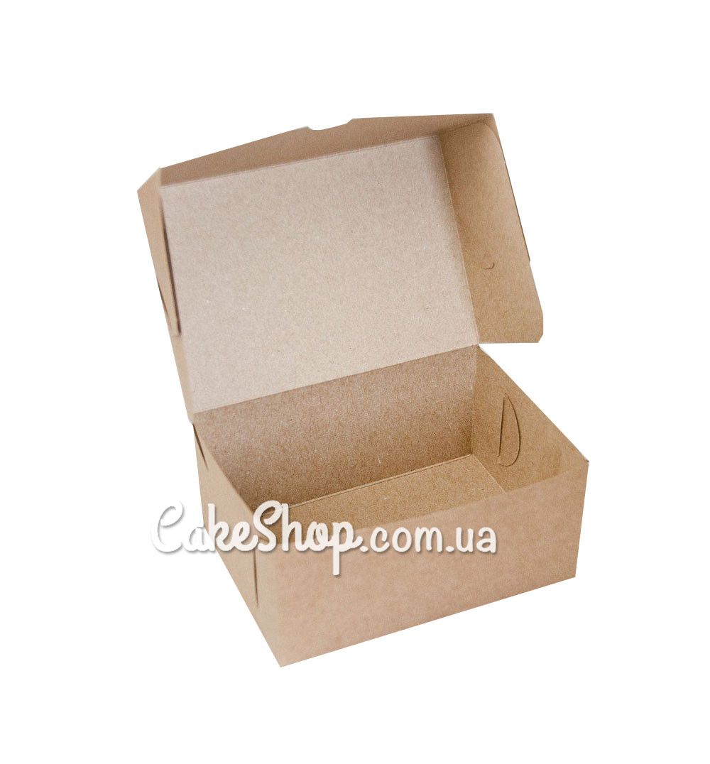 ⋗ Коробка на 2 кекса Крафт, 18х12х8 см купить в Украине ➛ CakeShop.com.ua, фото