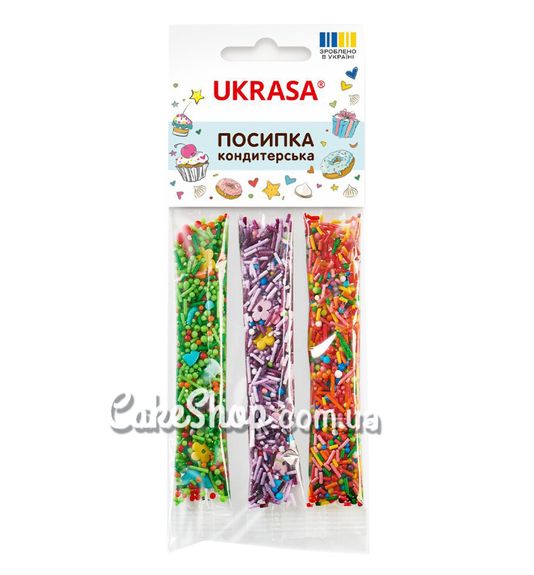 ⋗ Посипка цукрова ТМ Сладо Набір перламутровий # 1, 15 г купити в Україні ➛ CakeShop.com.ua, фото