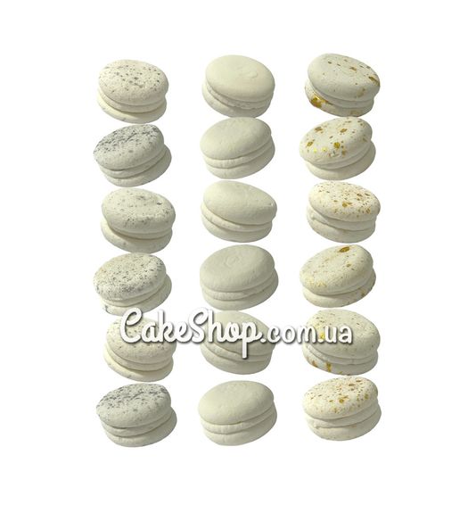 ⋗ Безе набор Макаронсы мини белые ТМ Ириска купить в Украине ➛ CakeShop.com.ua, фото