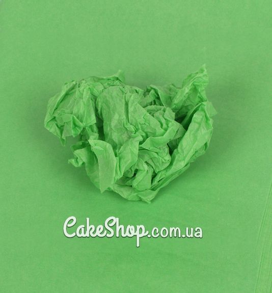 ⋗ Бумага тишью LP светло-зеленая 17г/м, 10 листов купить в Украине ➛ CakeShop.com.ua, фото