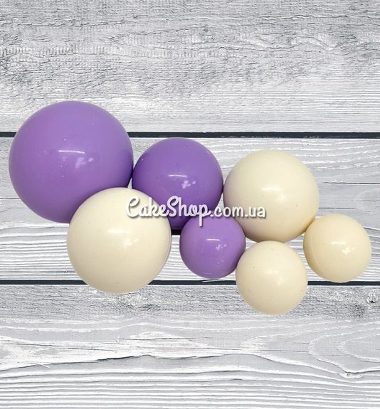 ⋗ Сфера шоколадна SD Біло-лавандова купити в Україні ➛ CakeShop.com.ua, фото