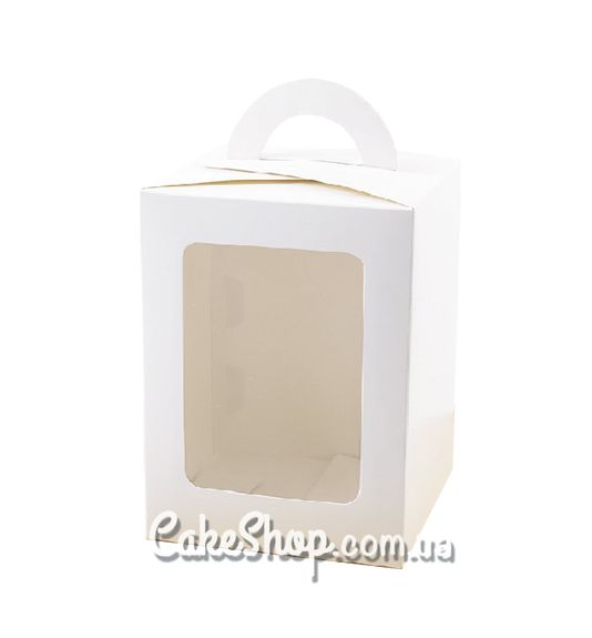 ⋗ Коробка для великодніх пасок 15х15х20 см, Біла купити в Україні ➛ CakeShop.com.ua, фото