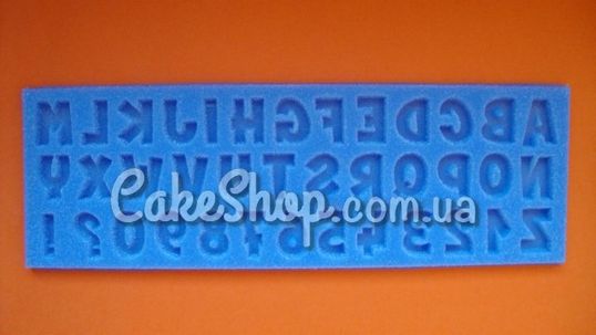 ⋗ Силиконовый молд Алфавит английский с цифрами купить в Украине ➛ CakeShop.com.ua, фото