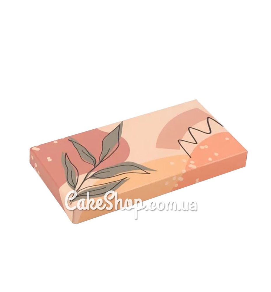 Коробка для шоколада Листок персиковая, 16х8х1,7 мм - фото
