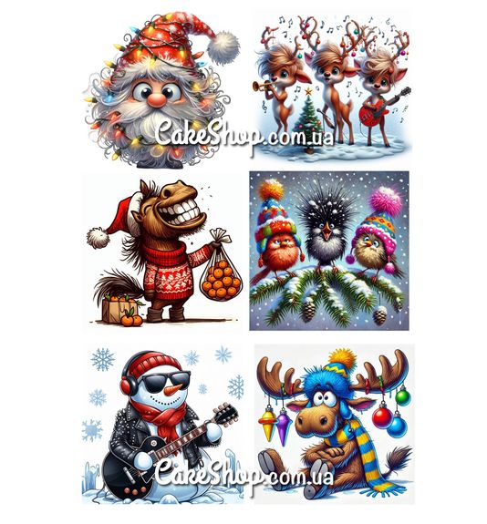 ⋗ Вафельная картинка З Новим роком 2026-2 купить в Украине ➛ CakeShop.com.ua, фото