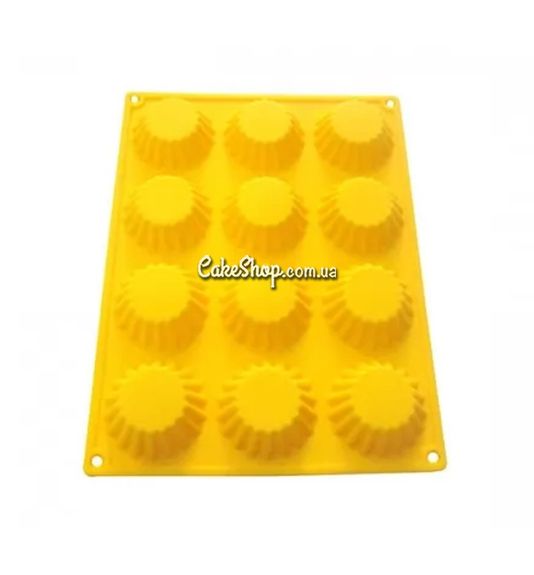 ⋗ Силіконова форма Кекс рифлений міні, 12 шт купити в Україні ➛ CakeShop.com.ua, фото