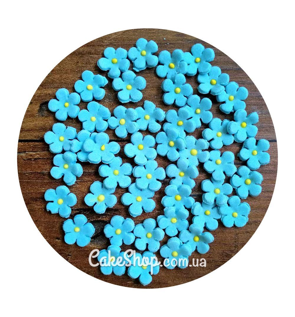 ⋗ Сахарные фигурки Яблоневый цвет голубой купить в Украине ➛ CakeShop.com.ua, фото