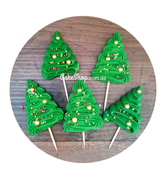 ⋗ Сахарная фигурка Елка 2D ТМ Сладо купить в Украине ➛ CakeShop.com.ua, фото